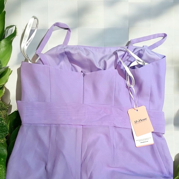 Jumpsuit/Pantsuit Square Floor-Length Chiffon Bridesmaid Dress #290688 - Picture 2 of 5